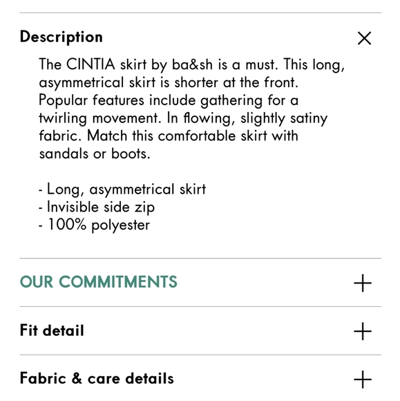 Ba&sh Cintia Green Silk Skirt - Picture 9 of 10